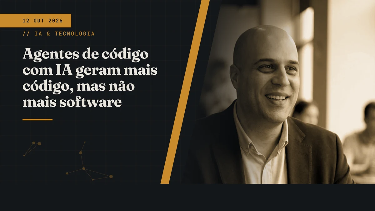 Agentes de código com IA geram mais código, mas não mais software