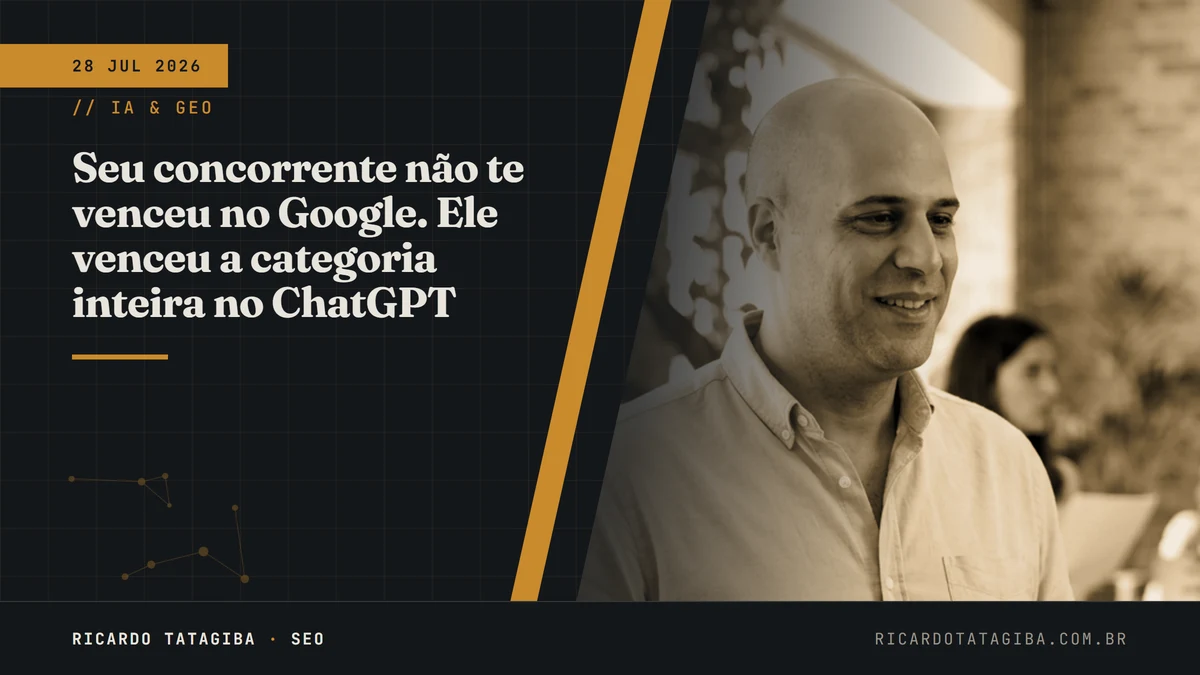 Seu concorrente não te venceu no Google. Ele venceu a categoria inteira no ChatGPT