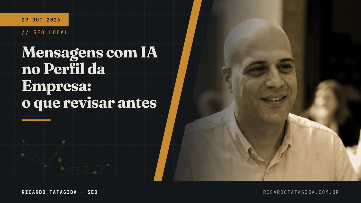 Mensagens com IA no Perfil da Empresa: o que revisar antes